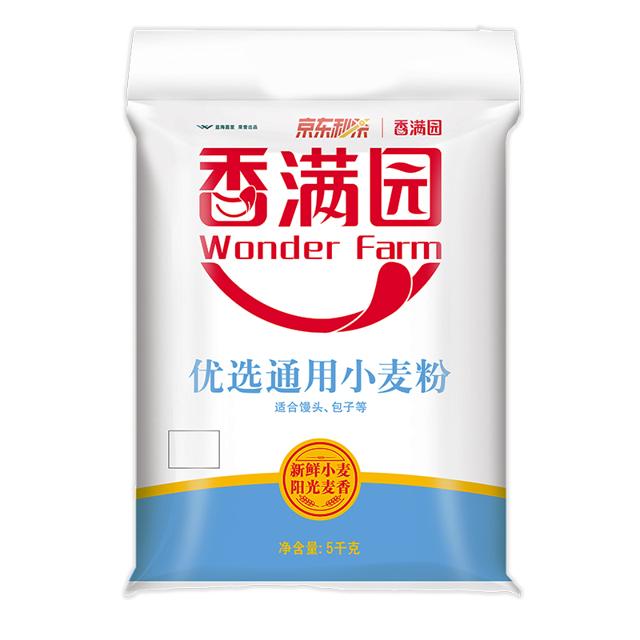 亲子会员：香满园 优选通用小麦粉 5kg 