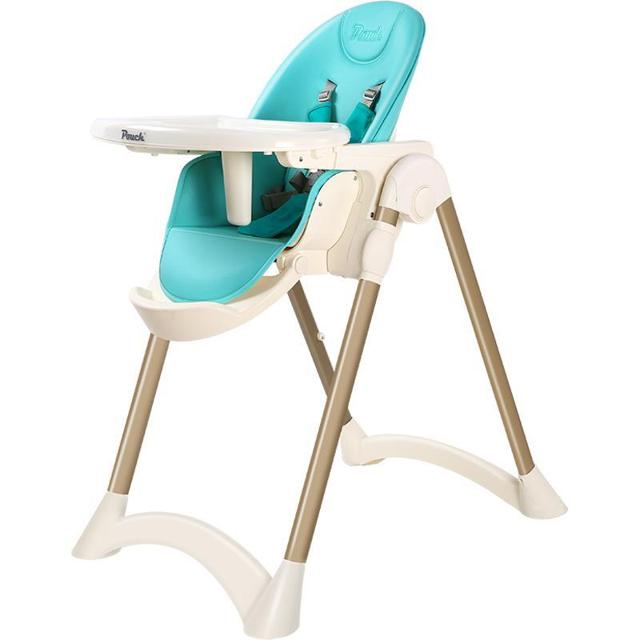 帛琦（Pouch） 宝宝餐椅儿童可折叠便携式多功能婴儿餐椅家用吃饭加宽座椅 