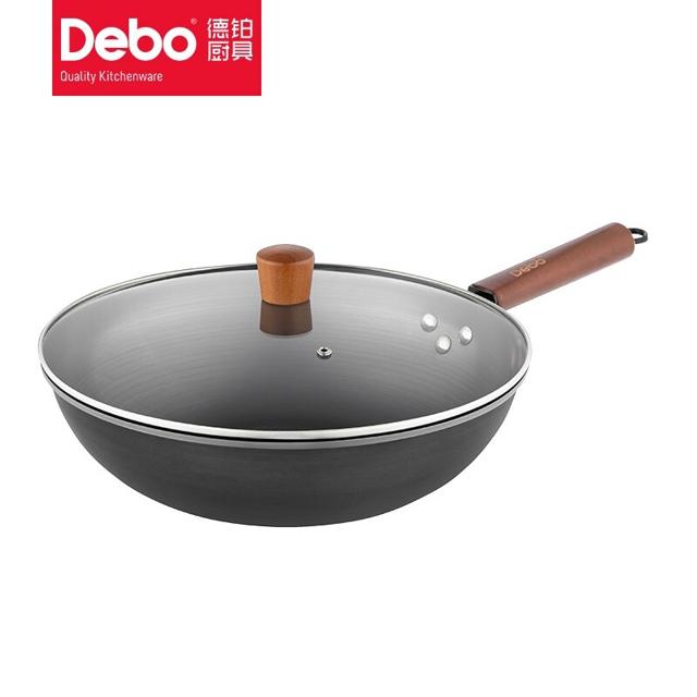 Debo 德铂 无涂层炒锅 34cm 