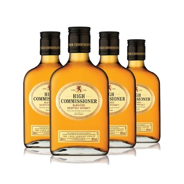高司令 Loch Lomond 罗曼湖 英国高司令调配型苏格兰威士忌 200ml *4