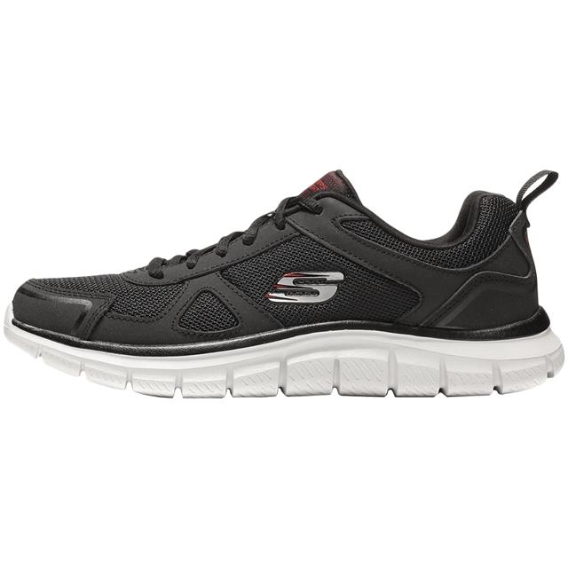斯凯奇（SKECHERS） 52631/BKRD 休闲鞋 男低帮鞋 黑色/灰色 44