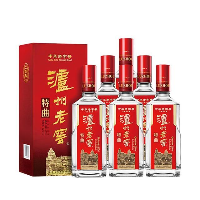 泸州老窖 特曲52度整箱浓香型高度白酒自营正品500mL*6瓶 