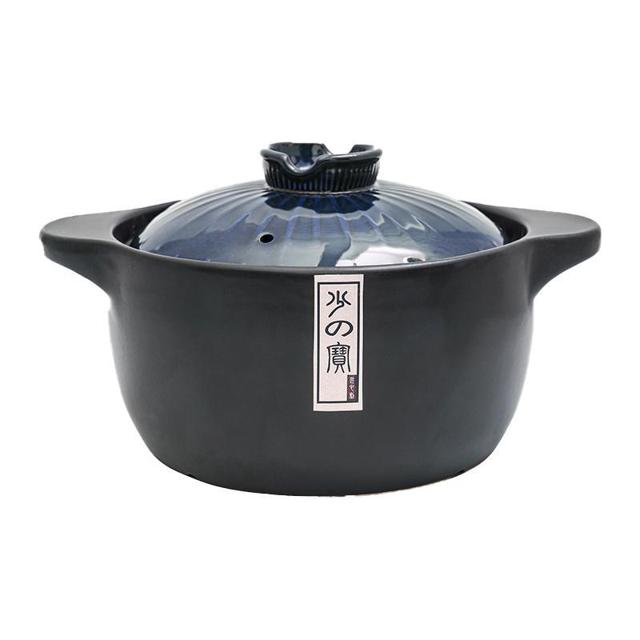 松纹堂 砂锅 1.6L 翡翠绿