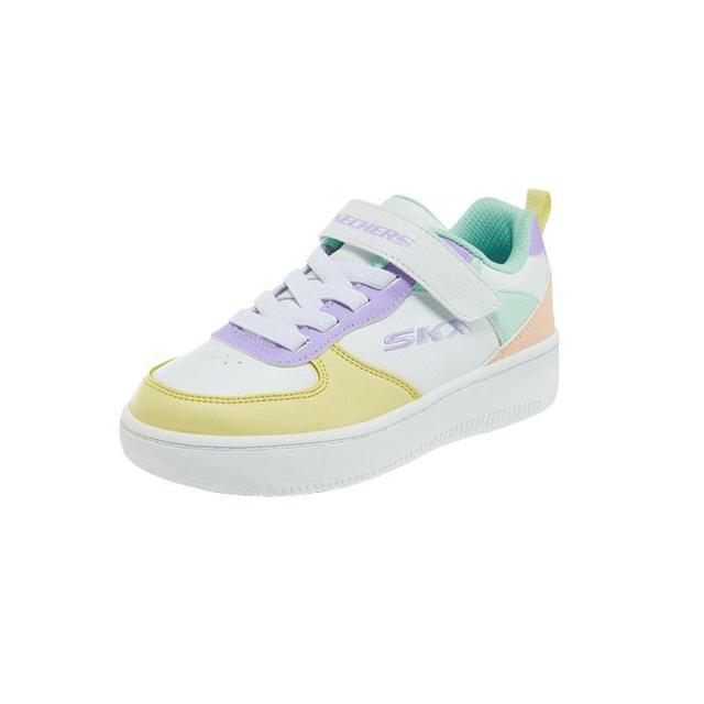 斯凯奇（SKECHERS） 儿童旗舰店官方女童板鞋春秋款低帮男童鞋中大童透气小白鞋