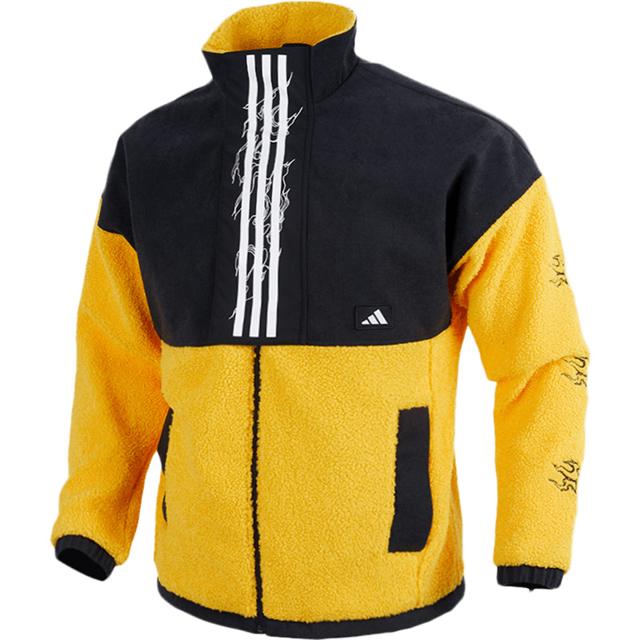 阿迪达斯（adidas） 外套男装冬拼接羊羔绒保暖运动服保暖夹克GM4438