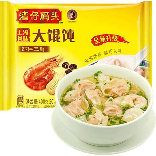 88VIP：湾仔码头 虾仁三鲜上海大馄饨 400g