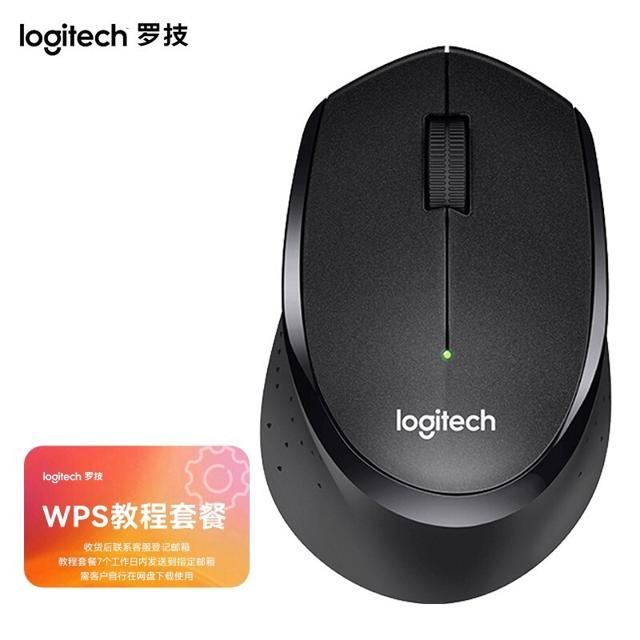 logitech 罗技 M330 2.4G无线鼠标 1000DPI 黑色