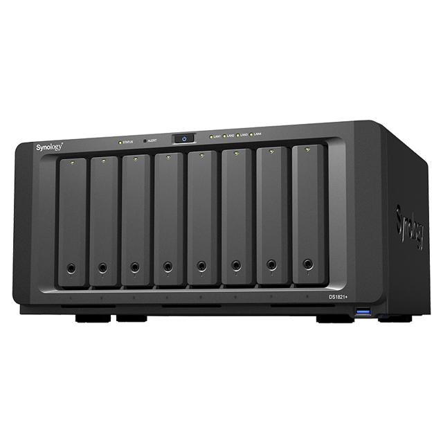 Synology 群晖 nas存储ds1821 企业办公网络存储文件私有云服务器升级万兆8盘位群辉ds1819 升级版
