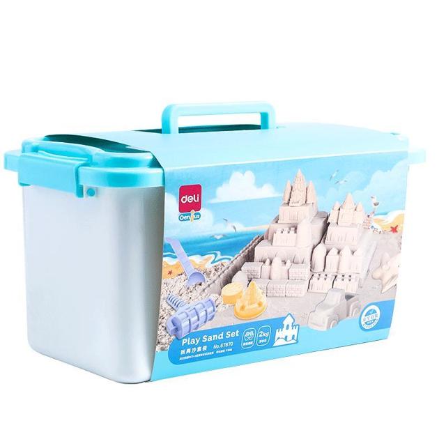 得力（deli） 太空玩具沙儿童无毒不粘手粘土橡皮泥超轻黏土玩具手工diy