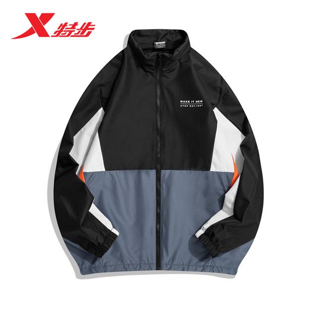 特步（XTEP） 外套男立领夹克2022春季新款时尚休闲防风上衣男978129130178