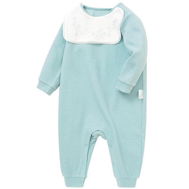 巴拉巴拉 新生婴儿儿衣服宝宝连体衣外出抱衣爬爬服口水巾简约萌趣
