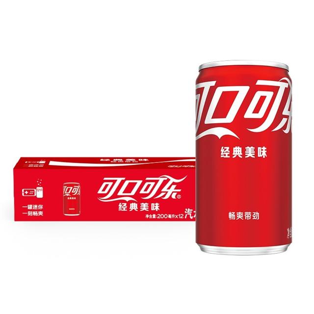可口可乐 汽水 碳酸饮料 200ml*12罐