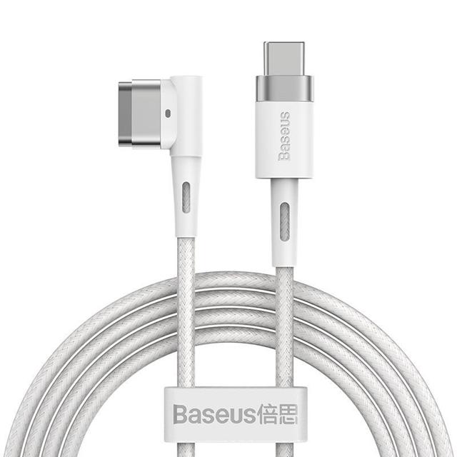 BASEUS 倍思 magsafe2转typec适用Macbook air笔记本a1466电脑pro充电线公母头L/T型接口磁吸充电线器60W诱骗线转换头