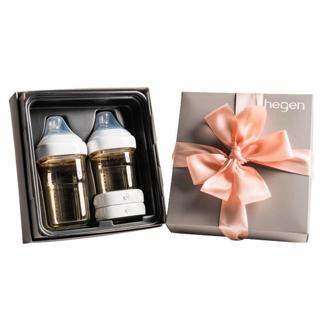 hegen 婴儿PPSU奶瓶礼盒 150ml+240ml+2只储存盖 