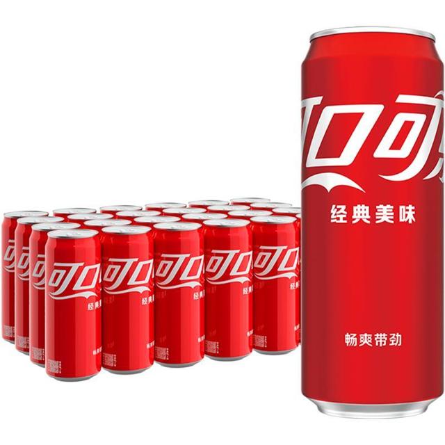 88VIP：可口可乐 碳酸饮料摩登罐 330ml*24罐