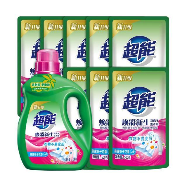 88VIP：超能 双离子系列 焕彩新生洗衣液 共11斤