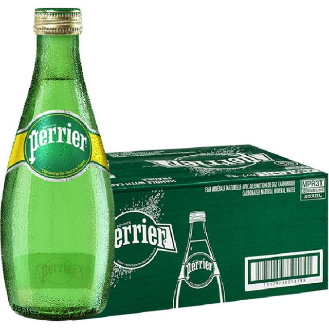 88VIP：perrier 巴黎水 原味 气泡水 330ml*24瓶
