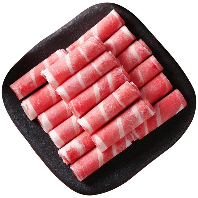 科尔沁（Kerchin） 内蒙古肥牛肉卷/肉片 500g/袋 冷冻 国产 谷饲牛肉 火锅食材生鲜