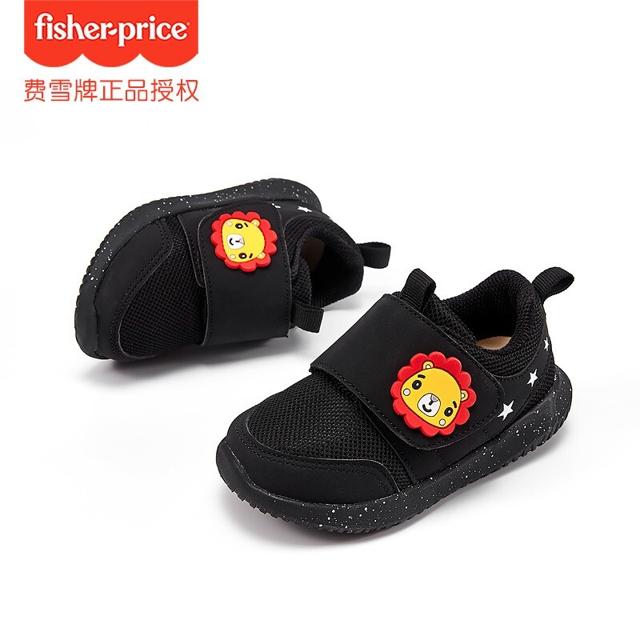 Fisher-Price 童鞋 男童运动鞋2021儿童休闲时尚男跑步鞋春秋 FP30305 黑色 27码