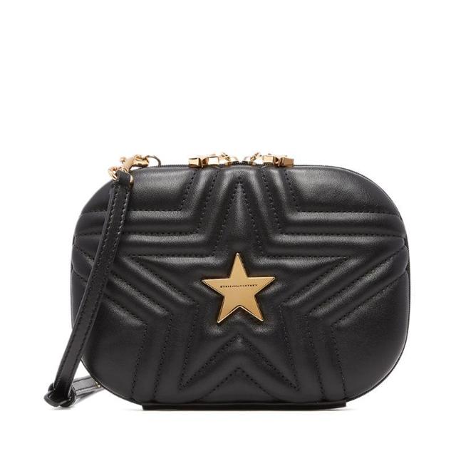 STELLA McCARTNEY 斯特拉·麦卡特尼 黑色金属做旧女包单肩包迷你小包