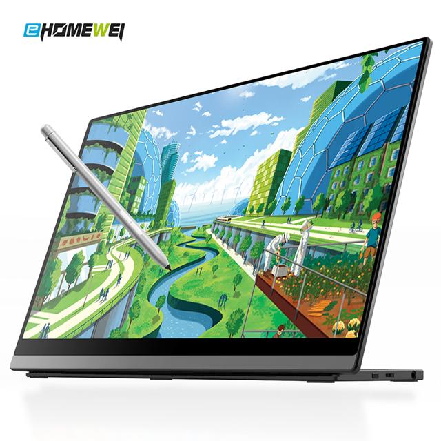 EHOMEWEI 15.6英寸便携式显示器switch手机笔记本外接ps4折叠4K触摸扩展屏