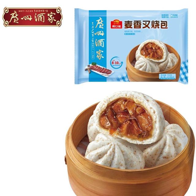 广州酒家 利口福 麦香叉烧包 750g