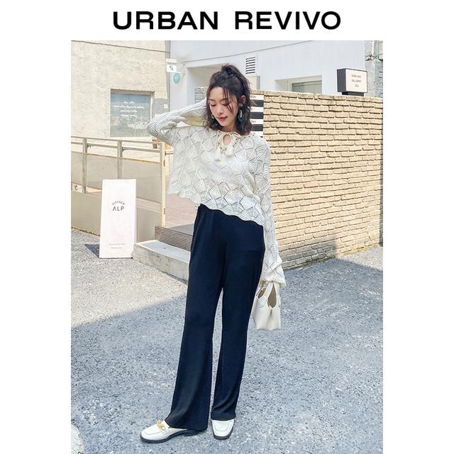 URBAN REVIVO WL10R6GN2000 女款牛仔紧身直筒裤