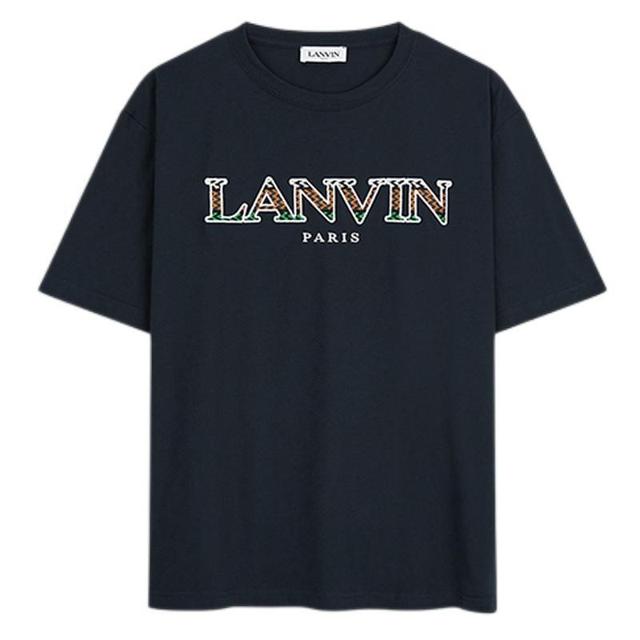17:59截止：LANVIN 浪凡 男士纯棉LOGO印花T恤 RM-TS0002-J121-H21