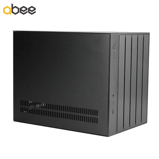 abee AS Enclosure W1 黑 全铝机箱（240水冷/分仓散热/免工具拆机/M-ATX/环型铝垫）