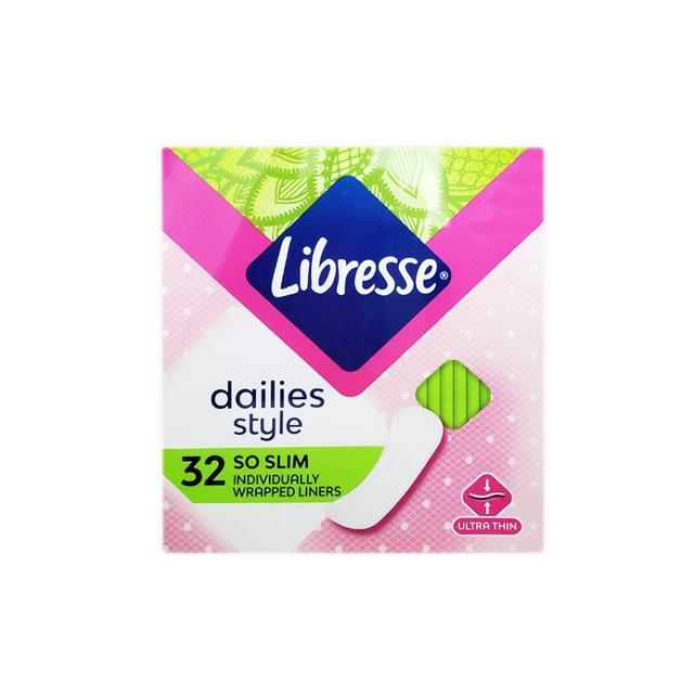 Libresse 薇尔 卫生护垫150mm 32片 超薄服贴棉柔透气 无香型
