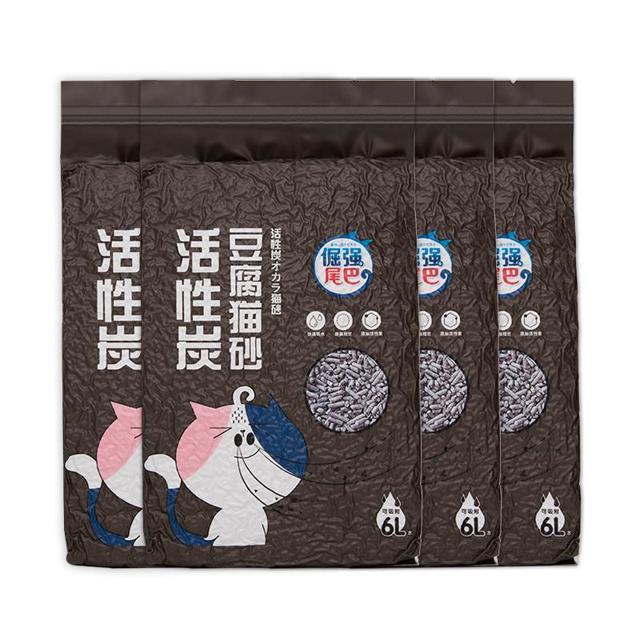 88VIP：倔强的尾巴 活性炭猫砂 2.3kg*4包（赠除臭剂）
