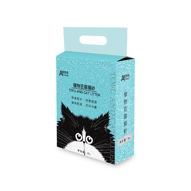 AOTAKE 澳泰克 原味奶香豆腐猫砂6L除臭无尘结团豆腐砂渣猫咪清洁用品满10斤包邮