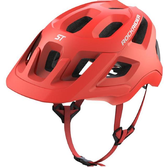 迪卡侬（DECATHLON） 超轻一体成型山地头盔 深灰色 L