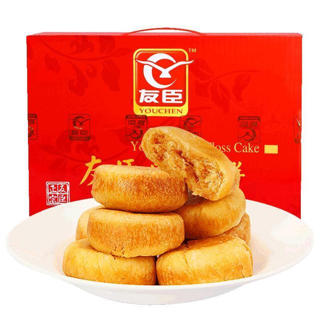 友臣 肉松饼2.5斤整箱网红休闲小吃礼盒零食传统糕点早餐散装正品