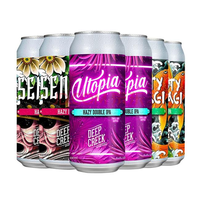 DEEP CREEK 深溪浑浊IPA啤酒高端进口啤酒 6罐3口味组合