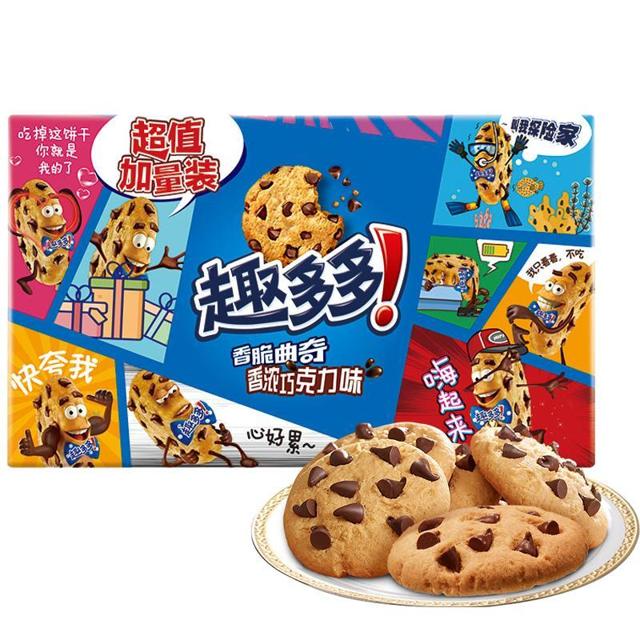 趣多多 香脆曲奇饼干 浓浓巧克力味 510g