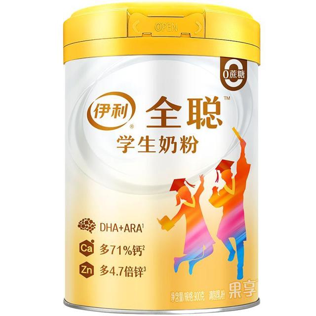 yili 伊利 全聪果享大学生青少年儿童成长奶粉900g*1罐装早餐冲饮奶粉