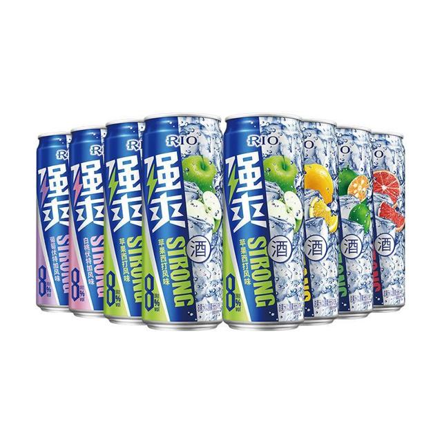 锐澳（RIO） 预调鸡尾酒强爽8度330ml*8罐气泡酒果酒伏特加基酒BY