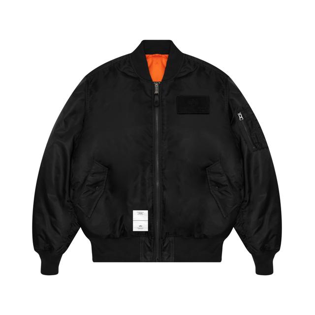 ALPHA INDUSTRIES 7000LXF 魔术贴徽章MA-1双面穿飞行夹克 