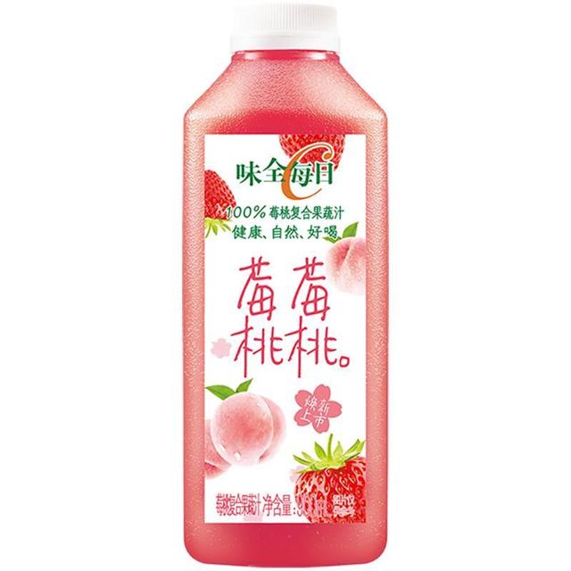 88VIP：WEICHUAN 味全 每日C莓桃复合果蔬汁 900ml*1 大瓶装
