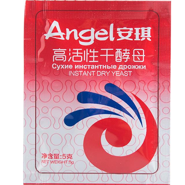 Angel 安琪 酵母旗舰店家用即发高活性干酵母粉做包子馒头面包发酵粉20袋