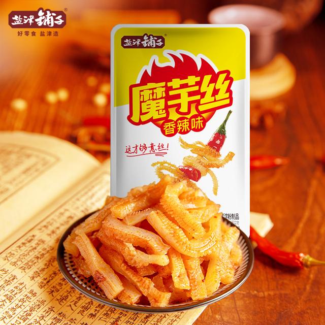 盐津铺子 魔芋爽素毛肚小零食解馋零食小吃休闲食品魔芋丝小包装播