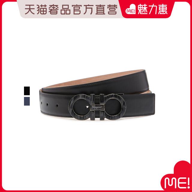 菲拉格慕 Ferragamo/菲拉格慕 男士牛皮金属LOGO皮带腰带-A级品