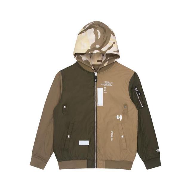 Aape AAPLJM7430XAG 撞色拼接双面穿夹克