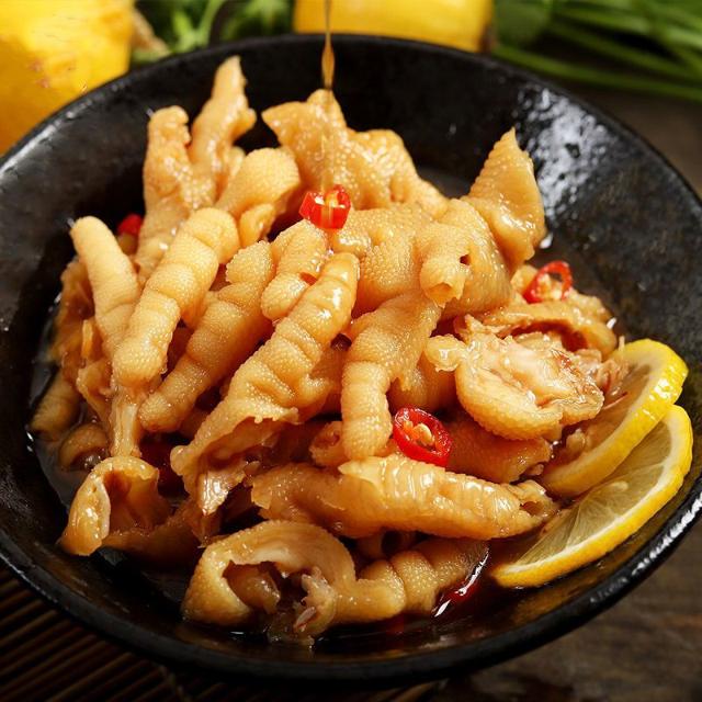 悦菇娘 酸辣柠檬无骨鸡爪500g