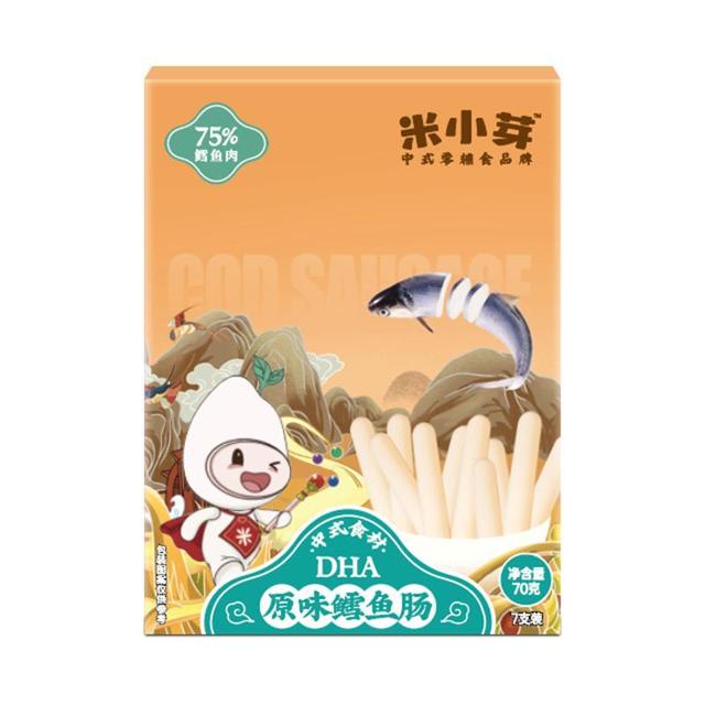 米小芽 宝宝零食 鳕鱼肠 70g