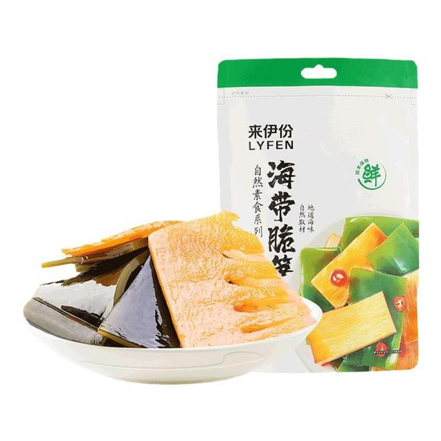 LYFEN 来伊份 海带脆笋160g*2香辣即食竹笋下饭菜休闲海味零食鲜嫩脆笋