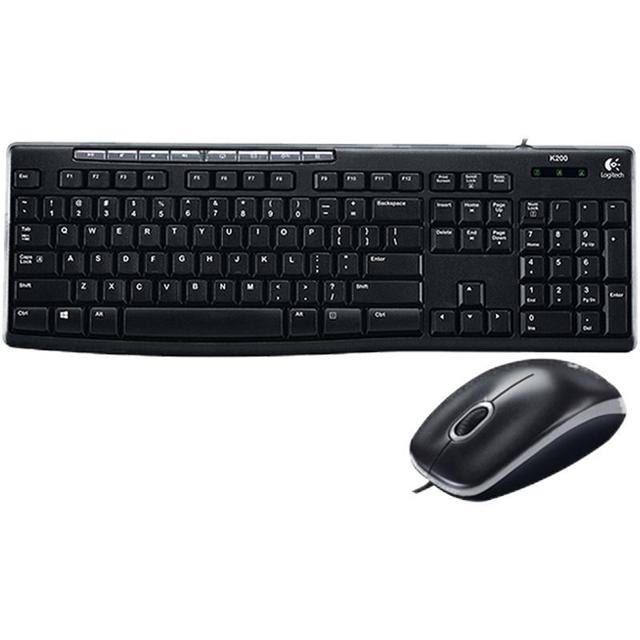 logitech 罗技 MK200有线键盘鼠标键鼠套装电脑办公游戏薄膜