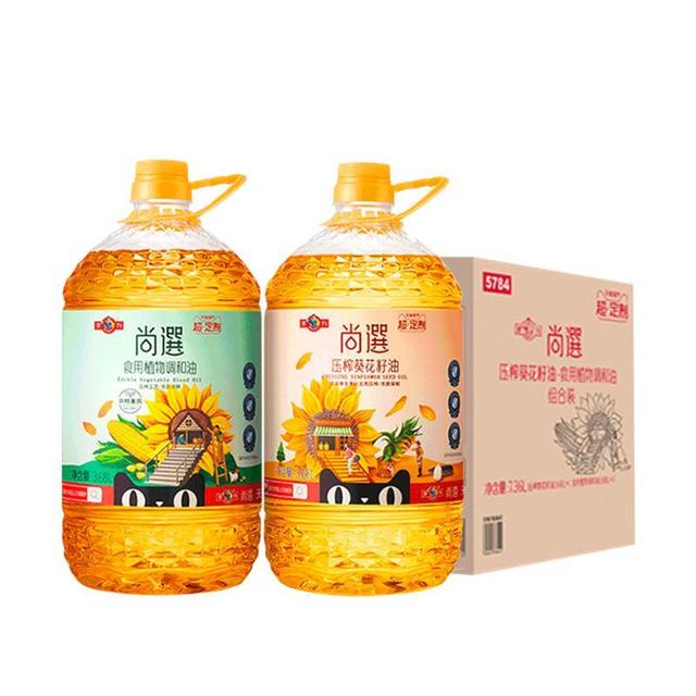 88VIP：MIGHTY 多力 调和油组合装 3.68L*2桶（植物调和油3.68L+压榨葵花籽油3.68L）