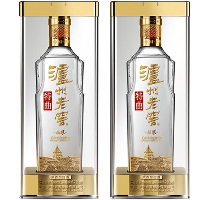 88VIP：泸州老窖 特曲 晶彩 52%vol 浓香型白酒 500ml*2瓶 双支装